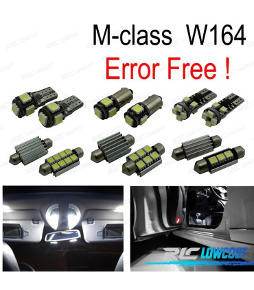 KIT 11 BOMBILLAS LED INTERIOR MERCEDES CLASE C W202 C220 C230 C280 C36 AMG 93-99
