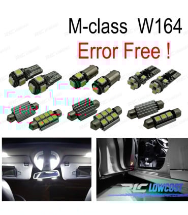 KIT 11 BOMBILLAS LED INTERIOR PARA MERCEDES CLASE C W202 C220 C230 C280 C36 AMG 93-99