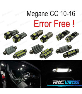 KIT 10 BOMBILLAS LED INTERIOR PARA RENAULT MEGANE CC 10-16