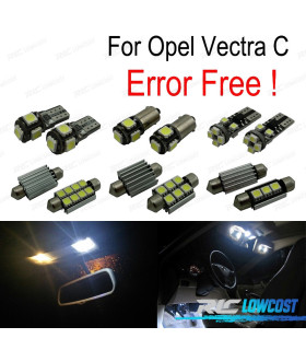 KIT 12 BOMBILLAS LED PARA OPEL VECTRA C GTS SALOON ESTATE 03-08