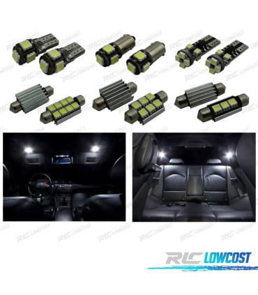 KIT 14 BOMBILLAS LED INTERIOR BMW SERIE 3 E46 SEDAN COUPE 323IS 325I 325XI 328I 330I 330XI 325CI 323CI 99-20