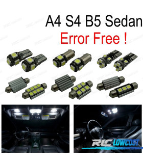 KIT 12 BOMBILLAS LED INTERIOR AUDI A4 B5 SEDAN 96-01