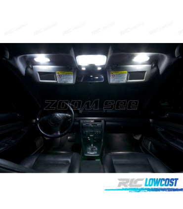 KIT 12 BOMBILLAS LED INTERIOR AUDI A4 B5 SEDAN 96-01