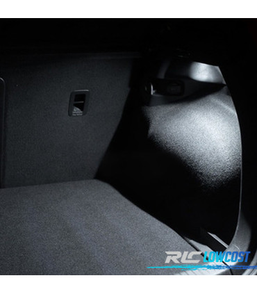 KIT 12 BOMBILLAS LED INTERIOR PARA VOLKSWAGEN VW POLO MK4 SEDAN 9A4 03-10