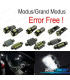 KIT 12 BOMBILLAS LED INTERIOR PARA RENAULT MODUS GRAND MODUS 04-13