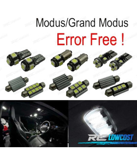 KIT 12 BOMBILLAS LED INTERIOR PARA RENAULT MODUS GRAND MODUS 04-13