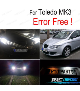 KIT 6 BOMBILLAS LED INTERIOR PARA SEAT TOLEDO MK III MK 3 5P 5P2 05-09