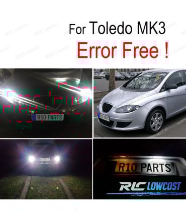KIT 6 BOMBILLAS LED INTERIOR PARA SEAT TOLEDO MK III MK 3 5P 5P2 05-09