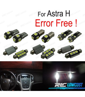 KIT 13 BOMBILLAS LED INTERIOR PARA OPEL ASTRA H OPC GTC CARAVANA BERLINA ESTATE HATCHBACK 04-09