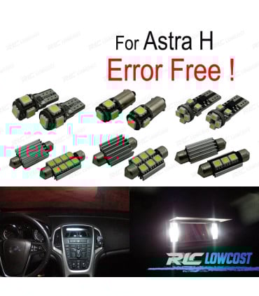 KIT 13 BOMBILLAS LED INTERIOR PARA OPEL ASTRA H OPC GTC CARAVANA BERLINA ESTATE HATCHBACK 04-09