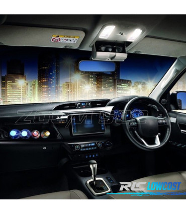 KIT 8 BOMBILLAS LED INTERIOR PARA TOYOTA HILUX MK8 MKVIII 15-