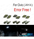 KIT 7 BOMBILLAS LED INTERIOR PARA HONDA CIVIC 13-