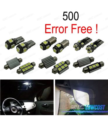KIT 7 BOMBILLAS LED INTERIOR PARA FIAT 500 07-17