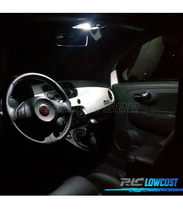 KIT 7 BOMBILLAS LED INTERIOR PARA FIAT 500 07-17