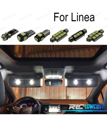KIT 11 BOMBILLAS LED INTERIOR PARA FIAT LINEA 07-14