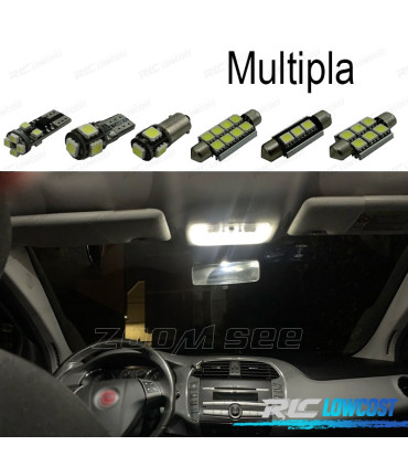 KIT 7 BOMBILLAS LED INTERIOR PARA FIAT MULTIPLA 99-10