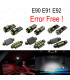 KIT 10 BOMBILLAS LED INTERIOR BMW SERIE 3 E90 E91 E92 06-11