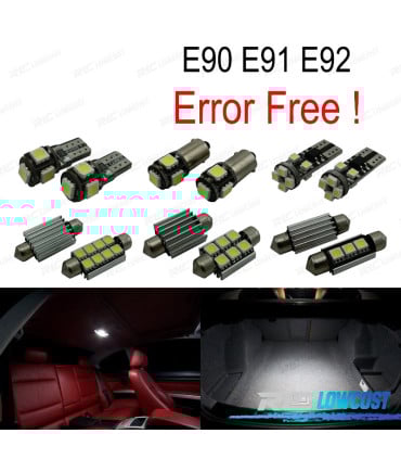 KIT 10 BOMBILLAS LED INTERIOR BMW SERIE 3 E90 E91 E92 06-11