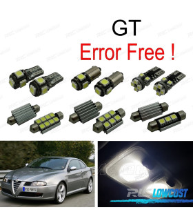 KIT 7 BOMBILLAS LED INTERIOR PARA ALFA ROMEO GT 03-10
