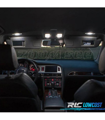 KIT 11 BOMBILLAS LED INTERIOR AUDI A6 S6 RS6 C6 SEDAN 05-11