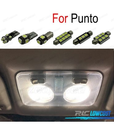 KIT 10 BOMBILLAS LED INTERIOR FIAT 188 199 00-17