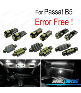 KIT 11 BOMBILLAS LED INTERIOR PARA VOLKSWAGEN VW VOLKSWAGEN VW PASSAT B5 97-05