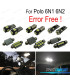 KIT 9 BOMBILLAS LED INTERIOR PARA VOLKSWAGEN VW POLO MK3 6N 6N1 6N2 94-01