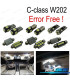 KIT 9 BOMBILLAS LED INTERIOR PARA MERCEDES CLASE C W202 C220 C230 C280 C43 AMG 93-99