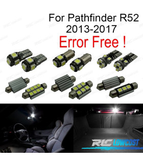 KIT 7 BOMBILLAS LED INTERIOR PARA NISSAN PATHFINDER R52 13-17