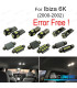 KIT 7 BOMBILLAS LED INTERIOR PARA SEAT IBIZA 3 MK III 6 K 00-02
