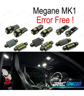 KIT 10 BOMBILLAS LED INTERIOR PARA RENAULT MEGANE I 1 MK1 HATCHBACK ESTATE COUPE 95-03