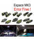 KIT 10 BOMBILLAS LED INTERIOR PARA RENAULT ESPACE 3 III MK3 97-02