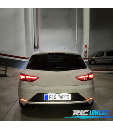 KIT 4 BOMBILLAS LED INTERIOR PARA SEAT LEON MK3 5F 5F1 5F5 5F8 SC ST 13-