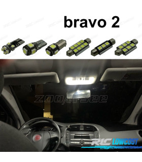 KIT 10 BOMBILLAS LED INTERIOR PARA FIAT BRAVO 2 MK2 07-16