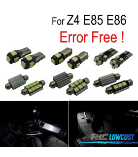 KIT 14 BOMBILLAS LED INTERIOR BMW Z4 E85 E86 Z4 ROADSTER COUPE CONVERTIBLE 03-08