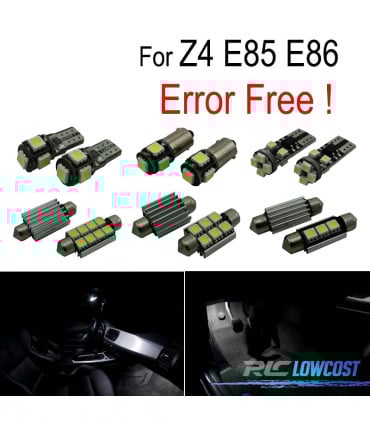 KIT 14 BOMBILLAS LED INTERIOR PARA BMW Z4 E85 E86 Z4 ROADSTER COUPE CONVERTIBLE 03-08
