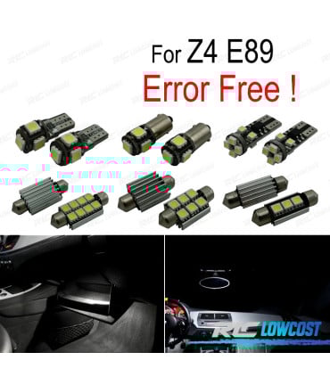 KIT 10 BOMBILLAS LED INTERIOR PARA BMW Z4 E89 SDRIVE 18I 20I 23I 28I 30I 35I 35 ES 09-