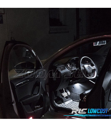 KIT 12 BOMBILLAS LED INTERIOR PARA SKODA OCTAVIA 2 SALÓN MK2 MK II SEDAN RS 1Z3 05-12