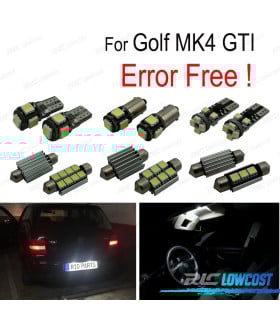 KIT 15 BOMBILLAS LED INTERIOR PARA VOLKSWAGEN VW GOLF 4 MK4 JETTA GTI 99-05