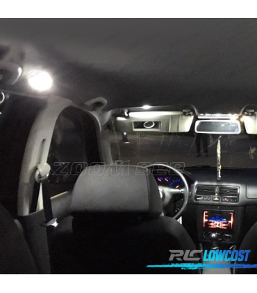 KIT 10 BOMBILLAS LED INTERIOR PARA SEAT IBIZA MK4 MK IV 6L 02-08