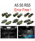KIT 16 BOMBILLAS LED INTERIOR PARA AUDI A5 S5 RS5 B8 08-15