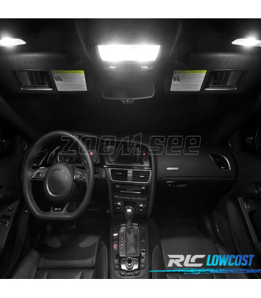 KIT 16 BOMBILLAS LED INTERIOR AUDI A5 S5 RS5 B8 08-15