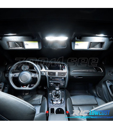 KIT 13 BOMBILLAS LED INTERIOR AUDI A4 B8 S4