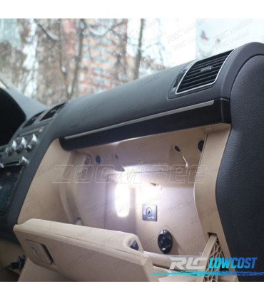 KIT 12 BOMBILLAS LED INTERIOR PARA VOLKSWAGEN VW POLO ESTATE VARIANT 6V5 6KV5 97-02