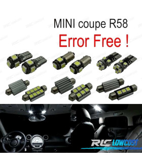 KIT 12 BOMBILLAS LED INTERIOR PARA MINI COOPER COUPE R58 12-15