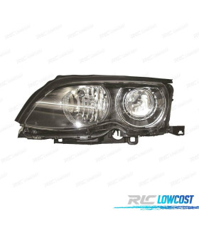 FARO IZQ XENON BMW E46 4P 01-05 FONDO NEGRO