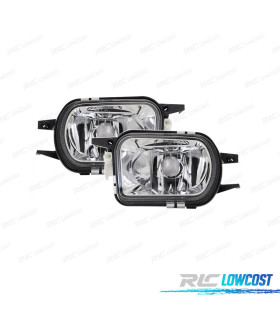 FAROS ANTINIEBLA PARA MERCEDES CLASE SLK R170 00-04 R171 04-11 CRISTAL CLARO MARCO NEGRO