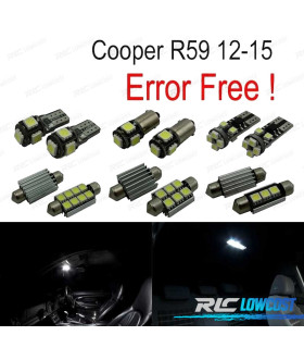 KIT 12 BOMBILLAS LED INTERIOR PARA MINI COOPER ROADSTER R59 12-15
