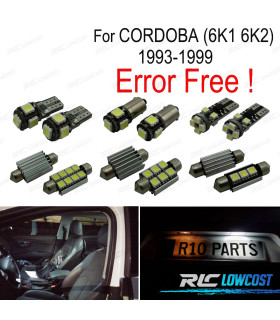 KIT 11 BOMBILLAS LED PARA SEAT CORDOBA 6 K 1 6K2 93-99