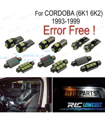 KIT 11 BOMBILLAS LED PARA SEAT CORDOBA 6 K 1 6K2 93-99
